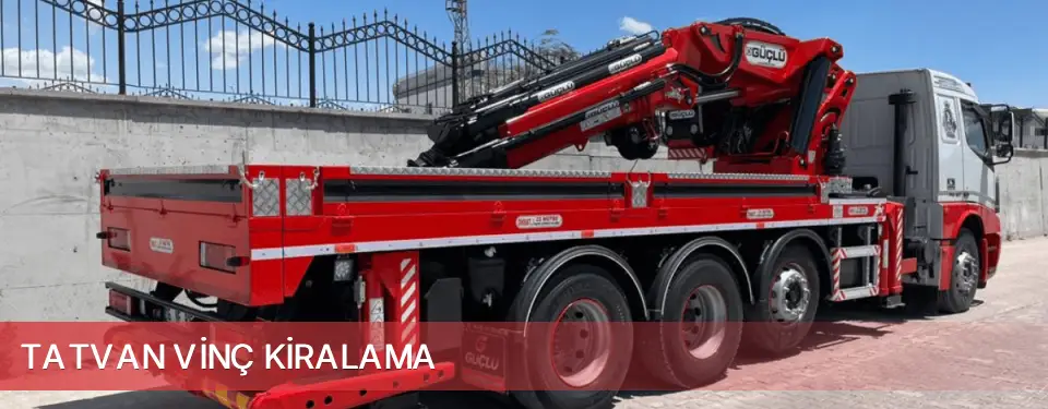 Tatvan İlçemi Vinç Kiralama